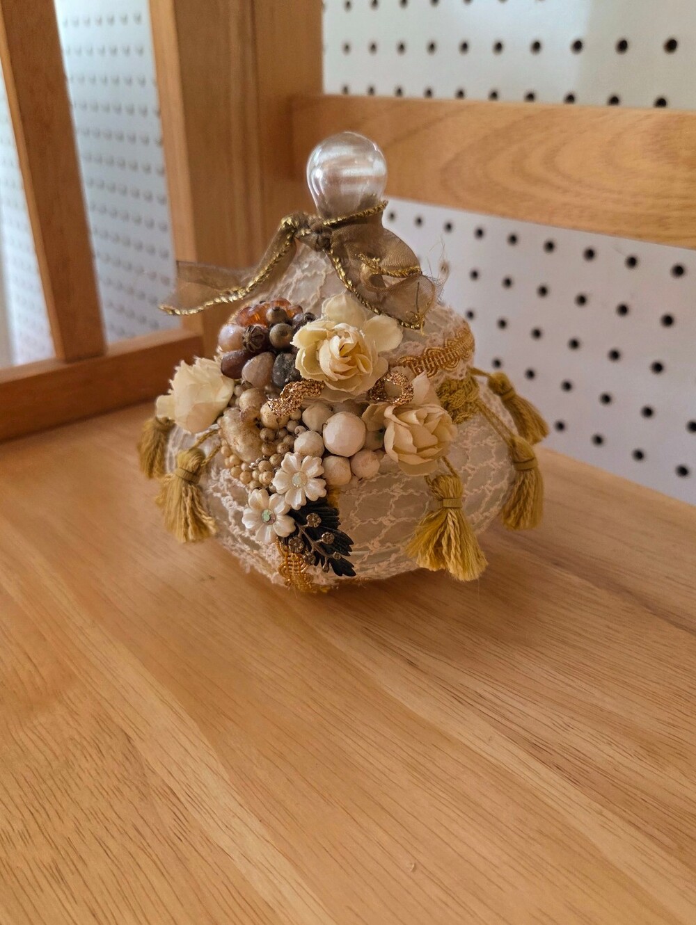 Bridgerton Gold Floral Trinket Jar